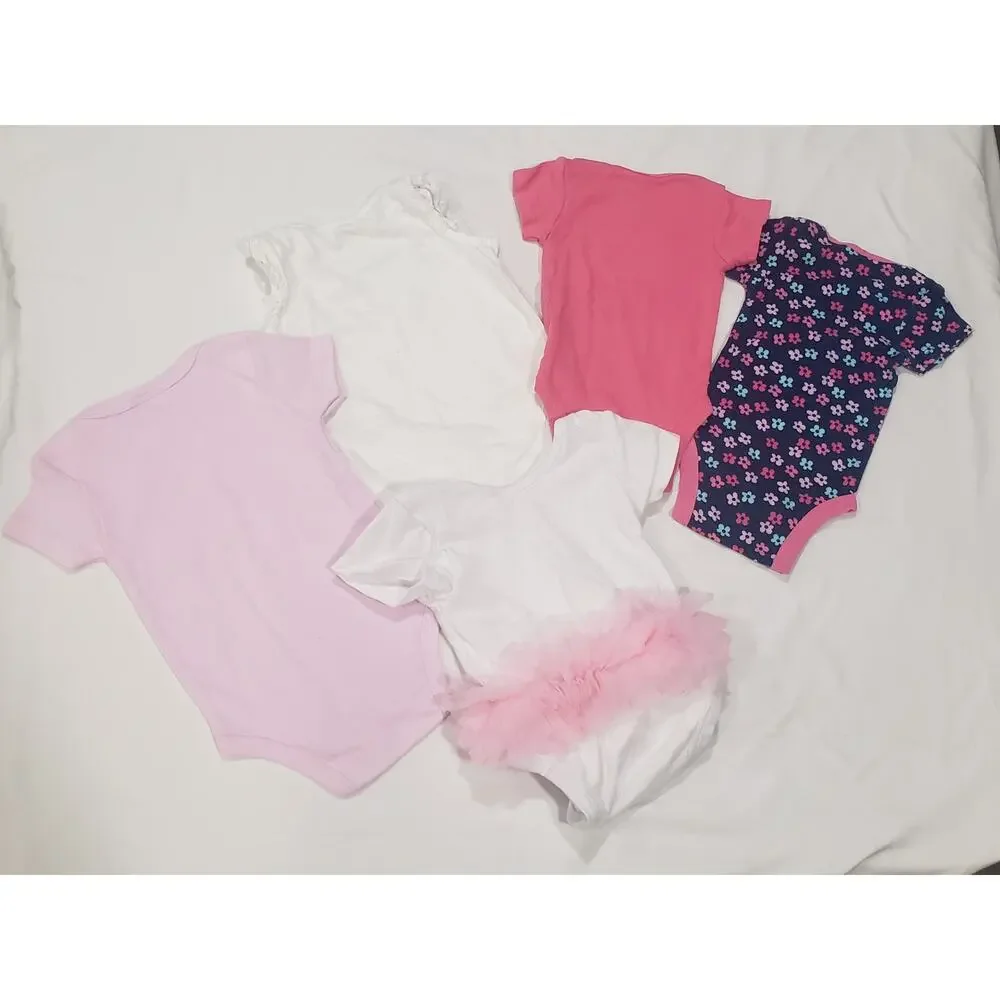 Gap Laura Ashley Gerber Popatu 0-3 Month Baby Onesie Clothes Bundle 1st Easter